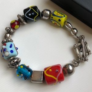 Silpada Lampwork Glass Bead Bracelet